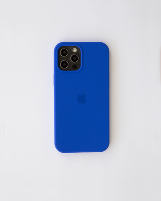 I-phone silicone case blue electric 14 pro