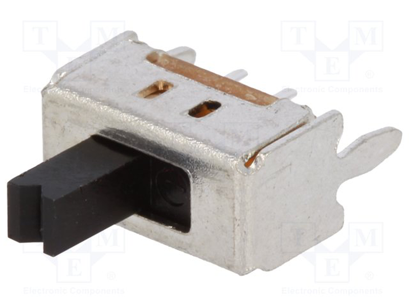 Slide switch on-on 0.1a/12vdc, , medium-null