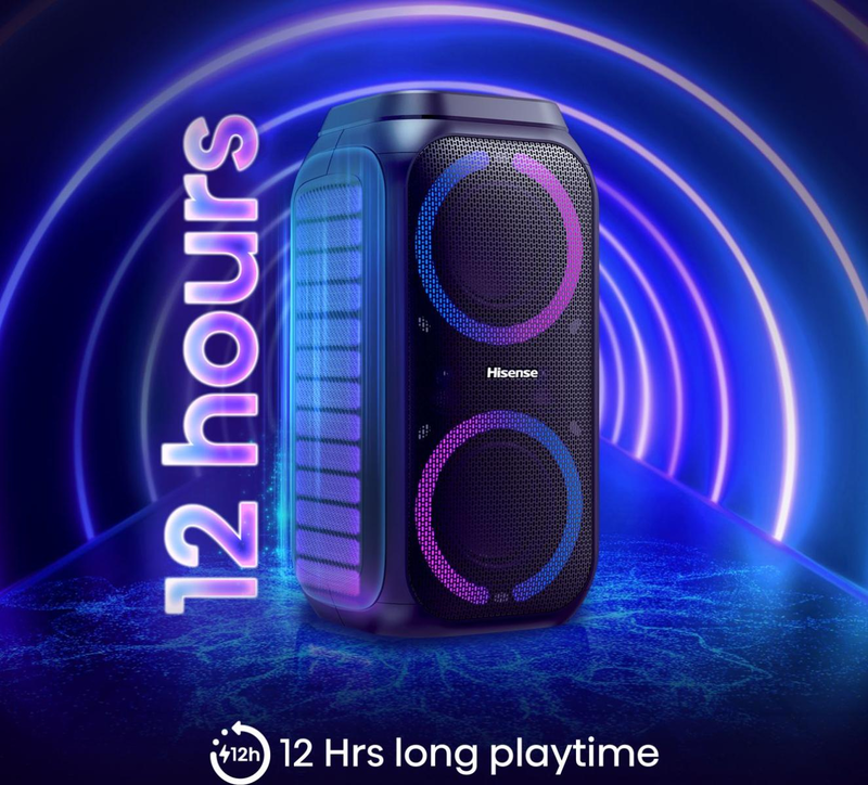 Hisense party rocker 160 &phi;&omicron;&rho;&eta;&tau;ό &eta;&chi;&epsilon;ί&omicron; karaoke 160w έ&omega;&sigmaf; 12 ώ&rho;&epsilon;&sigmaf;-null