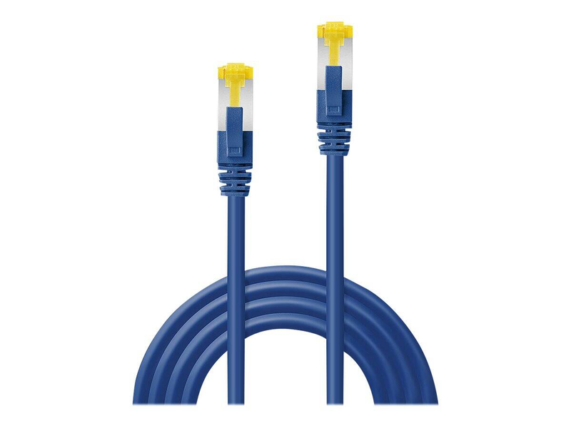 Lindy - patch cable - rj-45 (m) to rj-45 (m) - 10 m - sftp, pimf - cat 7 (cable) / cat 6a (connectors) - halogen-free, snagless - blue-null