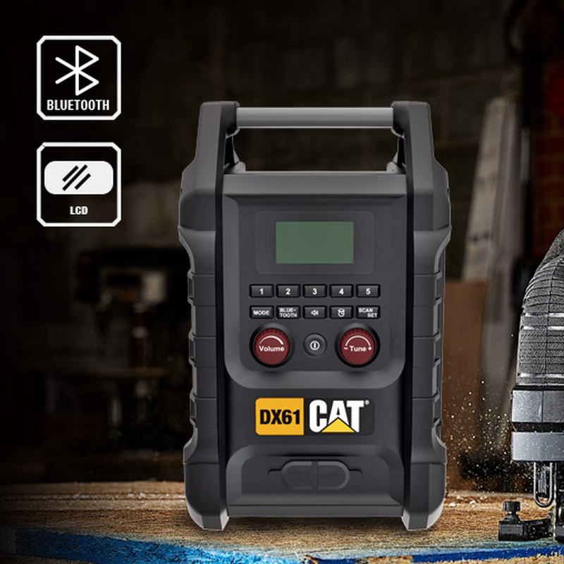 Product image: Cat dx61b 18v bluetooth radio bare machine, , medium-null