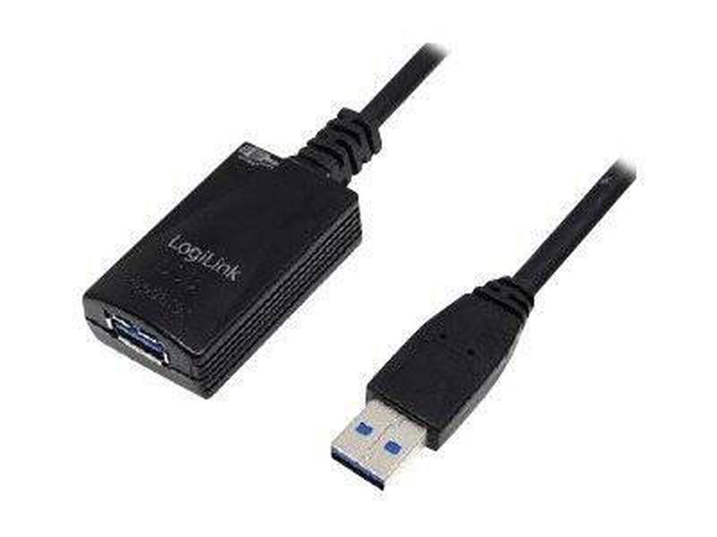 Logilink USB3.0 repeater cable / USB extender / USB, USB 2.0, USB 3.0 / up to 5 m, , medium-null