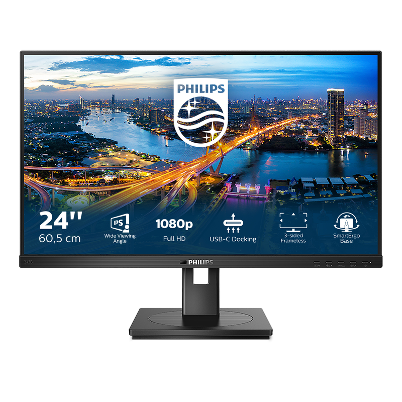 Philips 243b1 23.8" monitor ips 75hz 1920x1080-null