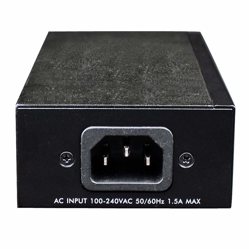 Intellinet gigabit high-power poe+ injector, 1 x 30 w, ieee 802.3at/af power over ethernet (poe+/poe) - poe injector - ac 100-240 v - output connectors: 1 - black, , medium-null