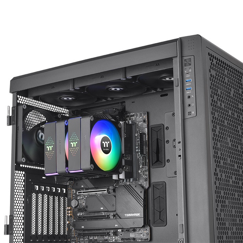 Thermaltake astria 600 argb cl-p121-ca12sw-a dual-tower Air CPU cooler 6 heat pipes 265w tdp black-null