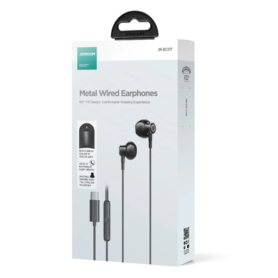Jr-ec07 Type-C series half in-ear wired earphones, , medium