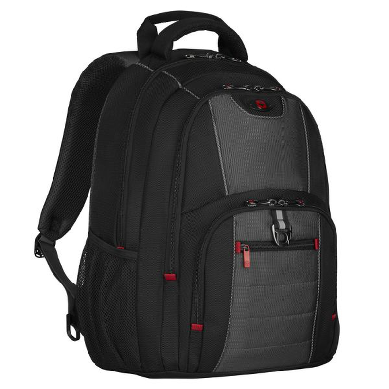 Product image: Wenger, pillar 16" computer backpack, black/gray (r), , medium-null