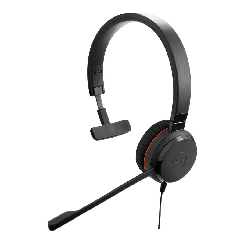 Jabra evolve 30 II uc mono 5393-829-309 wired on-ear office headset USB-a 3.5mm noise-cancelling mic black-null