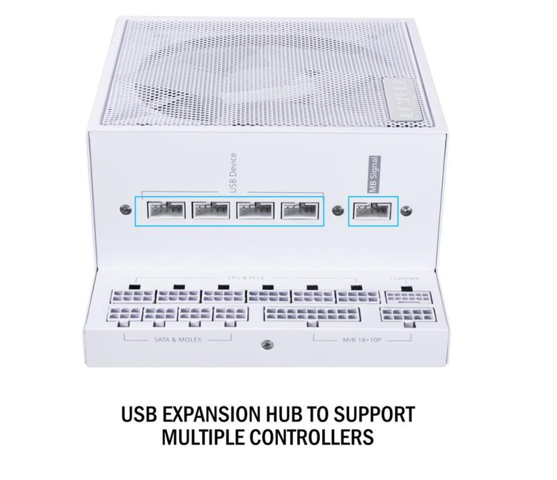 Lian li edge 1000w 80+ platinum fully modular atx 3.1 psu white-null