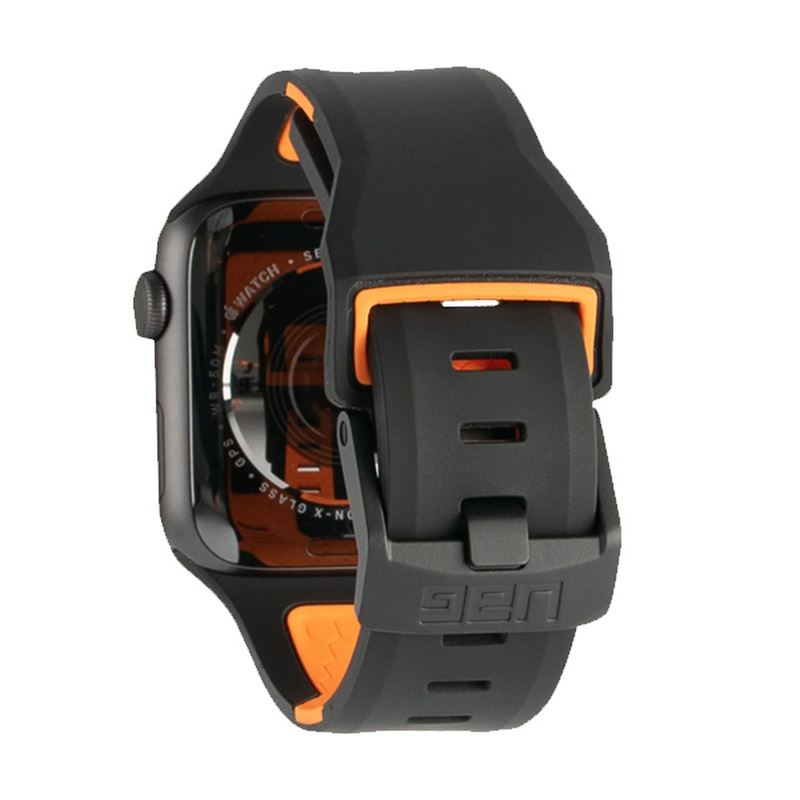 Product image: Λουράκι για apple watch 42/44/45/49mm – uag civilian black / orange, , medium-null