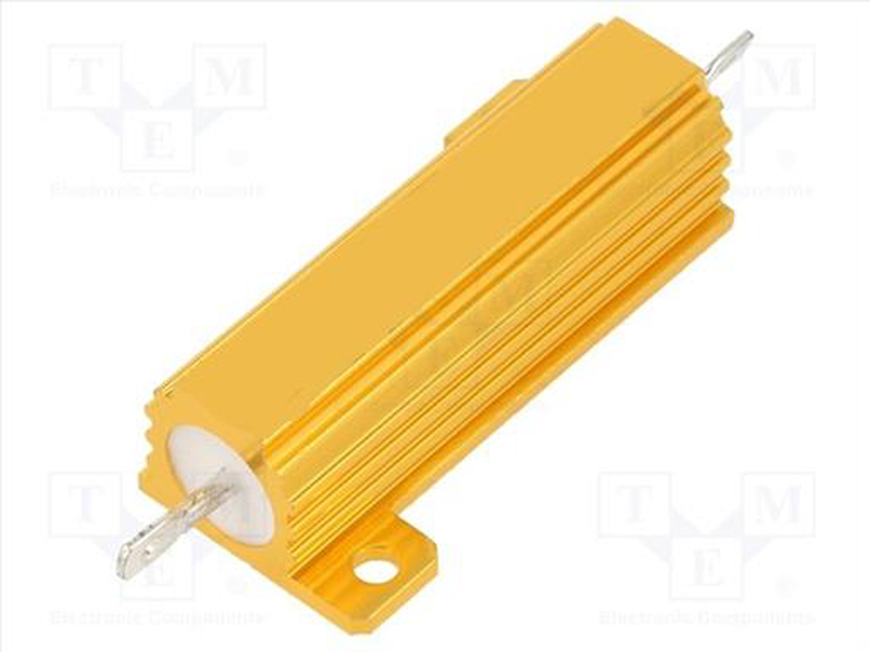 12r 50w  wire-wound resistor with heatsink, , medium-null