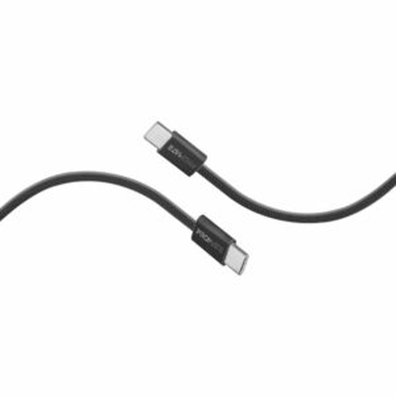 Ecoline-cc120.black 1.2m cable USB-c 60w data sync & charge promate, , medium-null