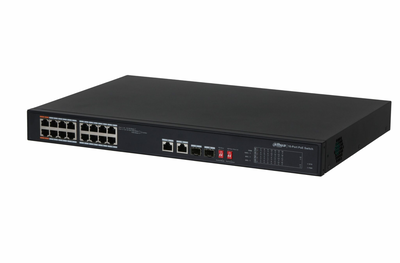 Dahua poe switch 16ports 16fe + 2ge 135w pfs3218-16et-135, , medium