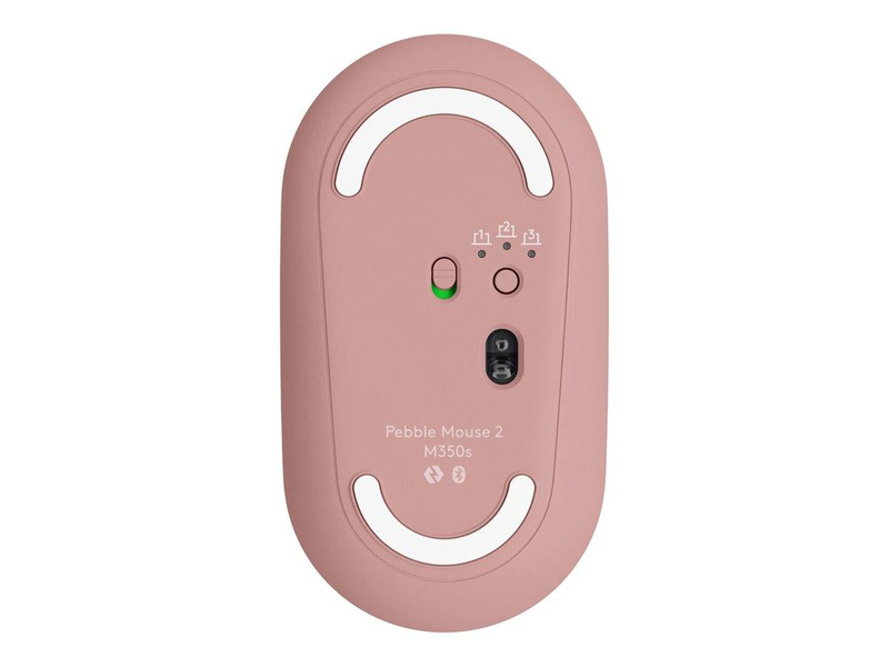 Logitech pebble mouse 2 m350s slim silent bluetooth wireless mouse 4000 dpi tonal rose-null