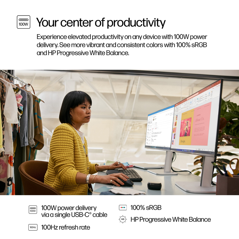 Hewlett packard series 5 pro 524pu 23.8" &omicron;&theta;ό&nu;&eta; ips 100hz 1920x1080-null