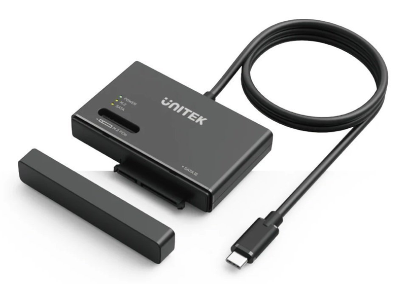 Unitek USB-c to sata/m2 SSD converter/enclosure s1232a, , medium-null