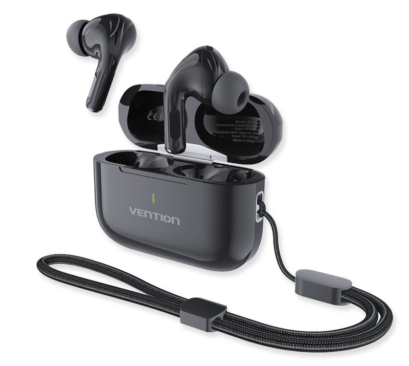 Vention earphones bt tws inear echo lite e11 plus black nbvb0-plus, , medium-null