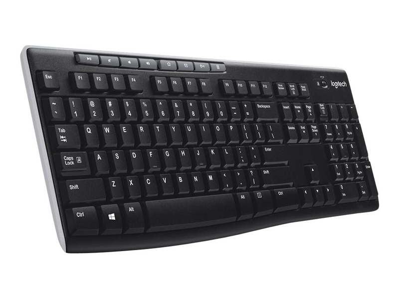 Logitech wireless keyboard k270 - keyboard - wireless - 2.4 GHz - spanish, , medium-null