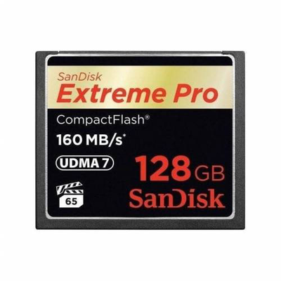 Sandisk extreme pro cf 160mb/s 128GB vpg 65, udma 7, lifetime warranty, , medium