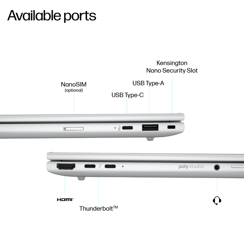 Hp elitebook 8 g1i laptop 14" (ultra 7-258v/32GB/1TB)-null
