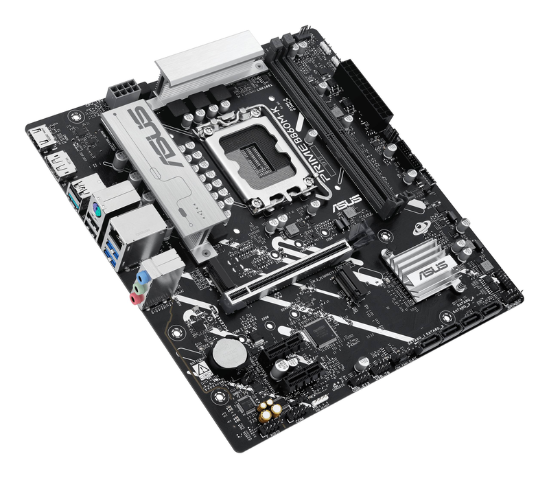 Asus prime b860m-k micro-atx motherboard lga 1851 intel b860 ddr5 pcie 5.0 dual m.2 2.5GBe black-null