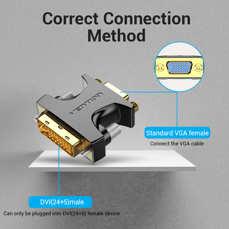 Vention vga adaptor female to dvi male ecfb0, , medium-null