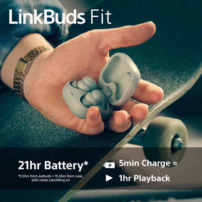 Sony in-ear &alpha;&sigma;ύ&rho;&mu;&alpha;&tau;&alpha; &alpha;&kappa;&omicron;&upsilon;&sigma;&tau;&iota;&kappa;ά &psi;&epsilon;ί&rho;&epsilon;&sigmaf; linkbuds fit-null
