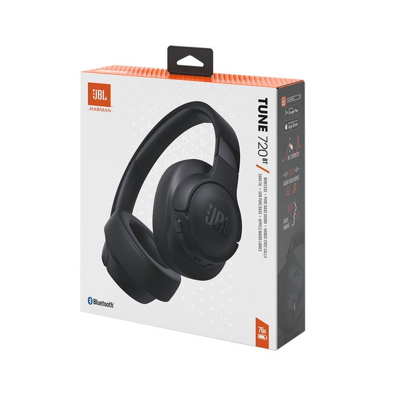 Jbl tune 720bt wireless headphones bluetooth with 76 operating hrs black-null