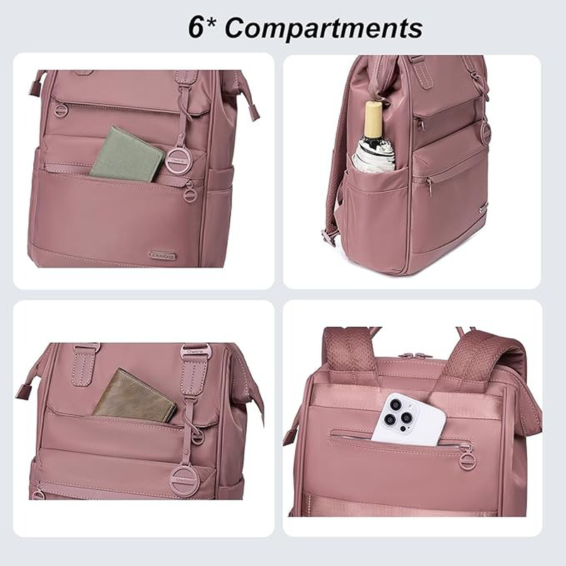 Urban edge couture women elegant laptop backpack khakki 15,6″ image number null