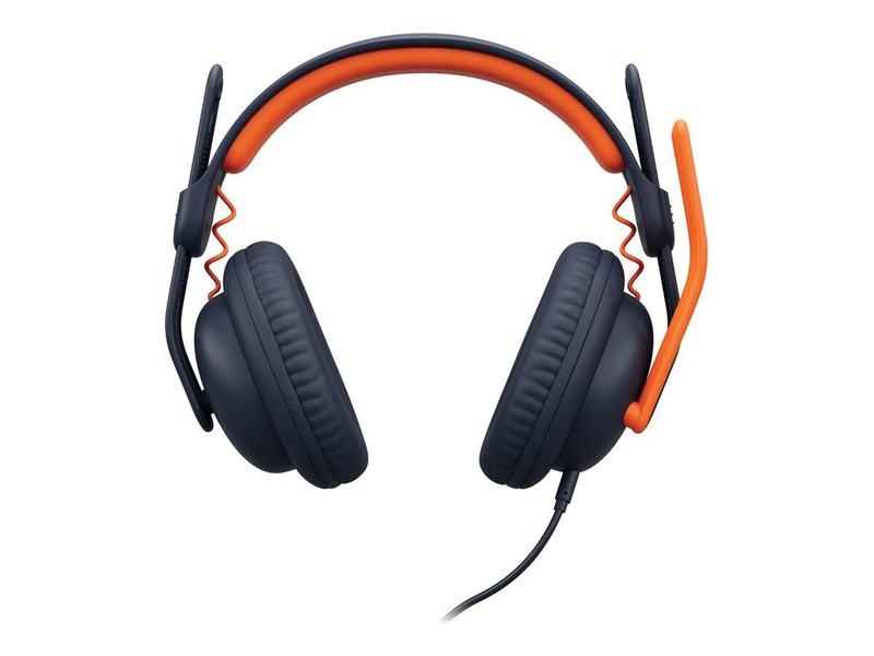 Logitech zone learn wired over-ear headset 981-001389 for learners 32mm speech-tuned boom mic 3.5mm aux graphite-null