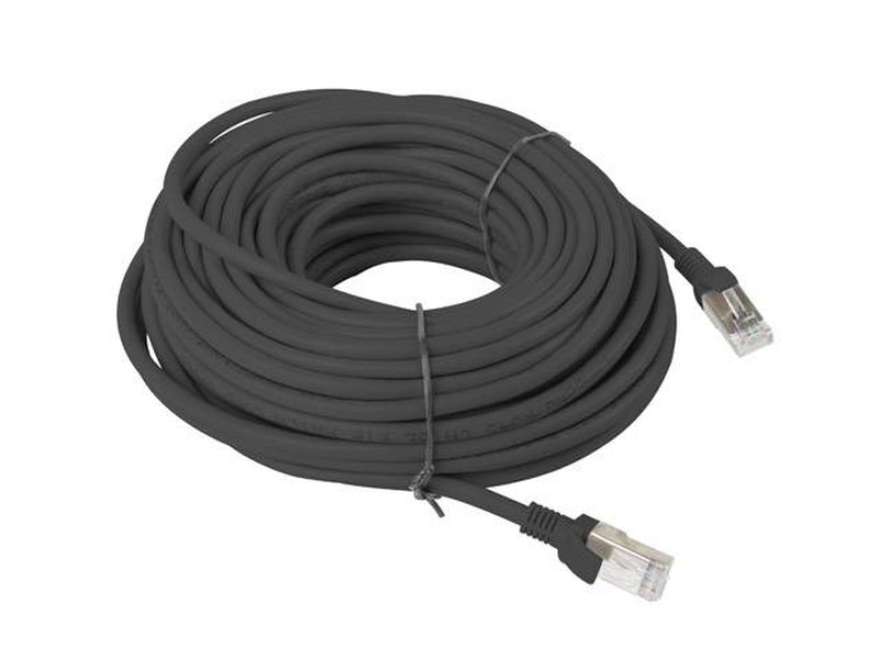 Lanberg patchcord cat.6 utp 20m black fluke passed-null