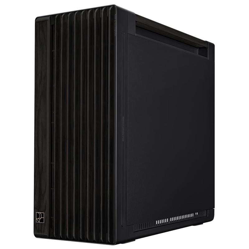 Asus proart pa602 wood edition e-atx mid tower pc case 2x 200mm 1x 140mm fans USB-c 20GBps 450mm GPU dust sensor black-null