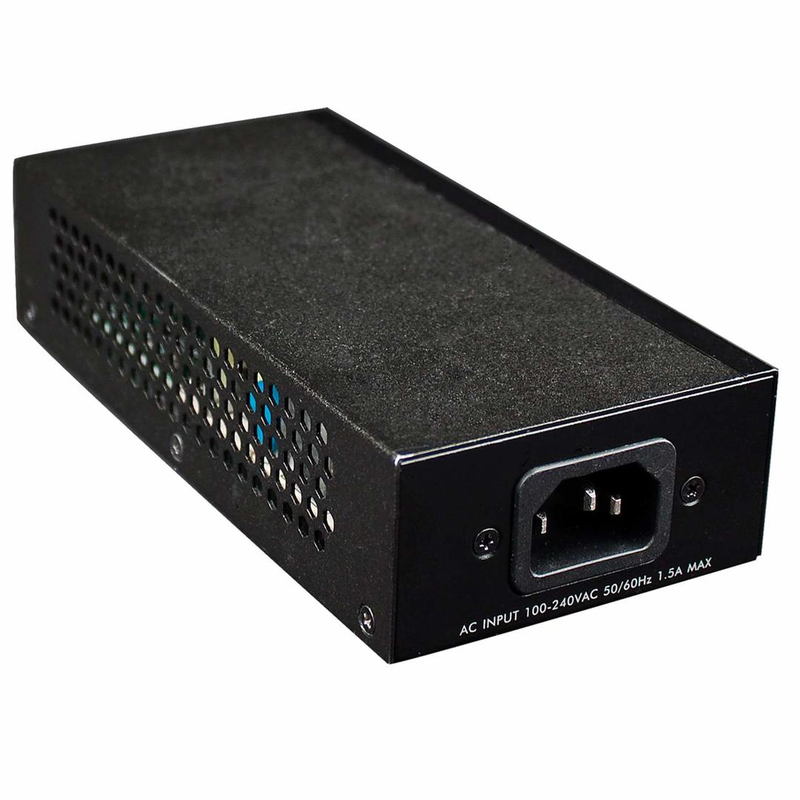 Intellinet gigabit high-power poe+ injector, 1 x 30 w, ieee 802.3at/af power over ethernet (poe+/poe) - poe injector - ac 100-240 v - output connectors: 1 - black, , medium-null