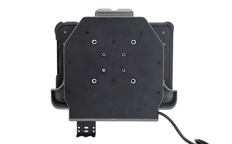 Gamber-johnson 7160-1576-00 | zebra et51/56 10" slim dual USB docking station | 2&times; USB (1.5a) | pogo pin charging | vesa 75mm | mil-std-810g | vehicle mount, , medium-null