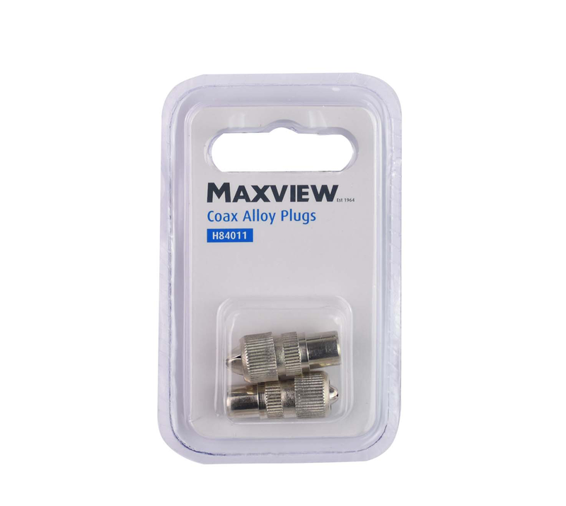 Maxview TV/fm coaxial alloy plugs, , medium-null