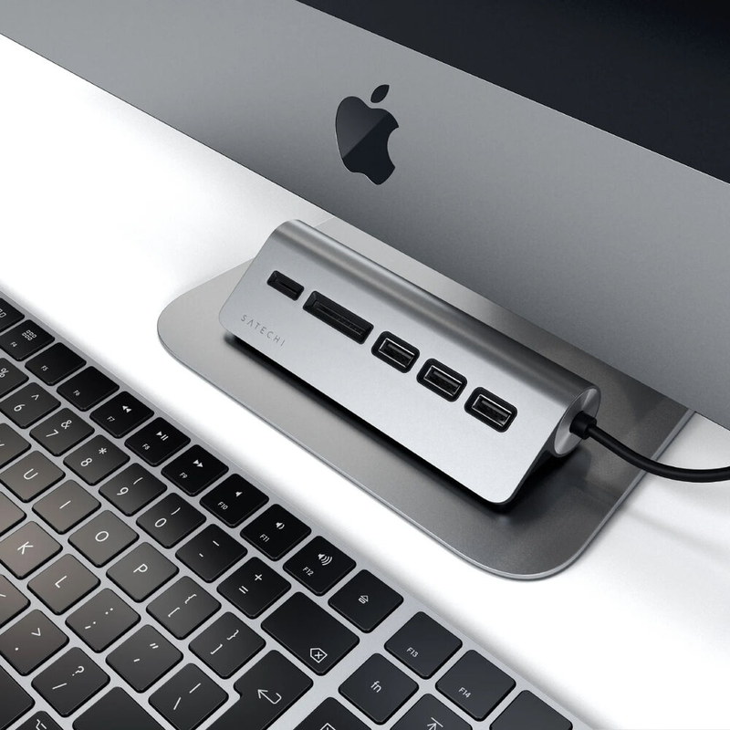 USB-c hub grey, , medium-null