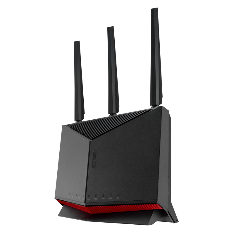 Asus rt-be86u dual-band be6800 Wi-Fi 7 router 10g wan/lan 4x 2.5G USB 3.2 aimesh mlo black-null