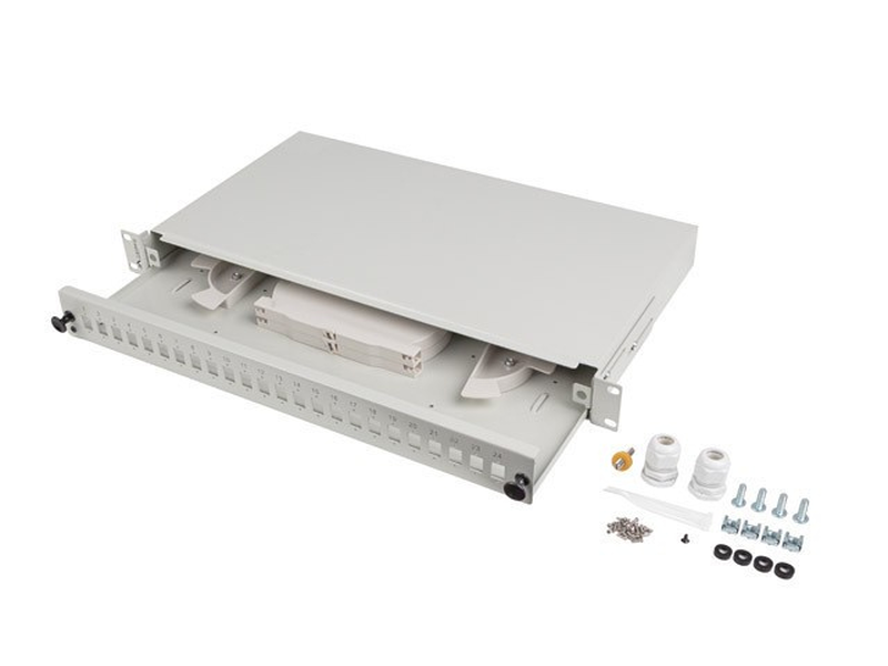 Lanberg fop1-24ss-lds / grey / steel / rack mounting-null