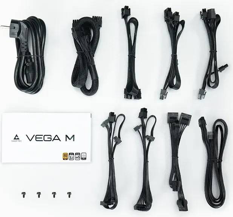 Chieftec vega m 1000w atx 3.1 modular power supply, , medium-null