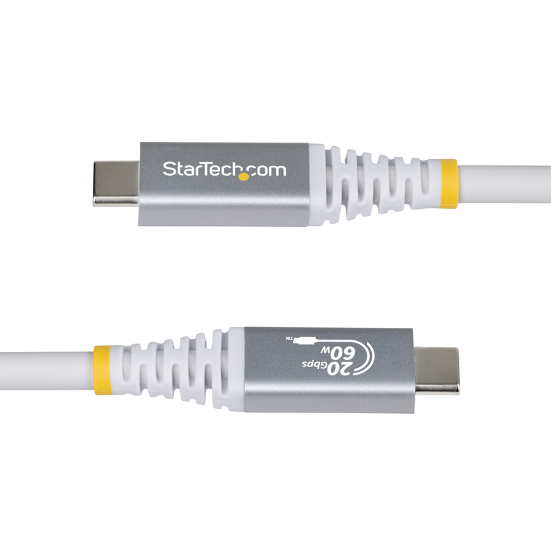 Startech.com USB4 cable 3m | 20GBps | 60w | white | included | dual 4k 60hz uhd displays-null