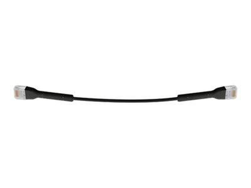 Ubiquiti unifi - patch cable - rj-45 (m) to rj-45 (m) - 30 cm - 3 mm - cat 6 - booted - black-null