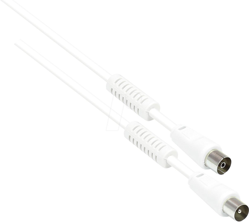 Good connections / antenna cable / iec connector female to iec connector male / 2 m / double shielded, , medium-null