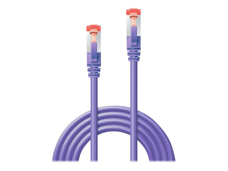 Lindy - patch cable - rj-45 (m) to rj-45 (m) - 50 cm - sftp, pimf - cat 6e - molded, snagless - violet-null