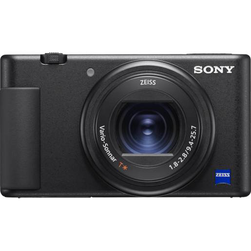 Sony vlogcam zv-1a digital camera compact / 20.1 mp / 4k / 30 fps / 2.7x optical zoom / zeiss / Wi-Fi, bluetooth / black, , medium-null