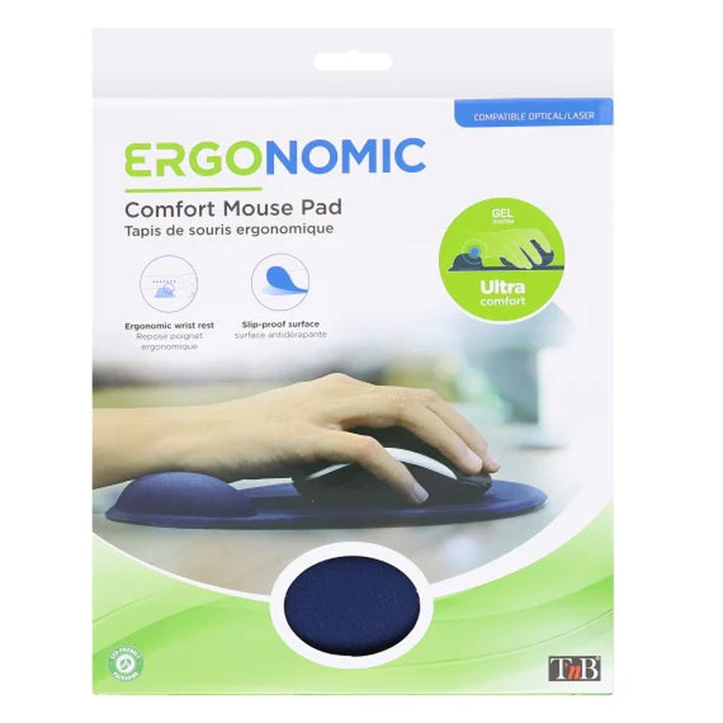Product image: Tnb ergonomic mouse pad with wrist-rest blue, , medium-null