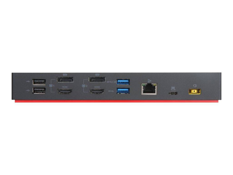 Lenovo thinkpad hybrid USB-c with USB-a dock 40af0135eu dual 4k HDMI displayport gbe 135w docking station black-null