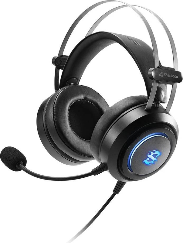 Sharkoon skiller sgh30 USB gaming headset virtual 7.1 rgb 40mm drivers microphone black-null