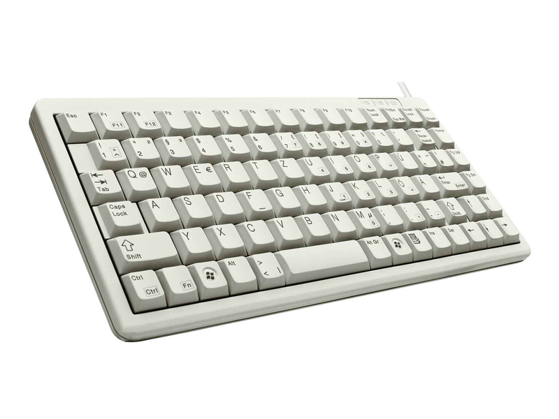 Cherry compact-keyboard g84-4100 - keyboard - USB - german - light grey, , medium-null