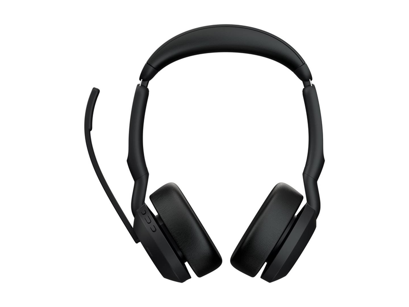 Jabra evolve2 55 ms stereo wireless headset bluetooth 5.2 link 380a USB-a microsoft teams certified anc Air comfort busylight black-null