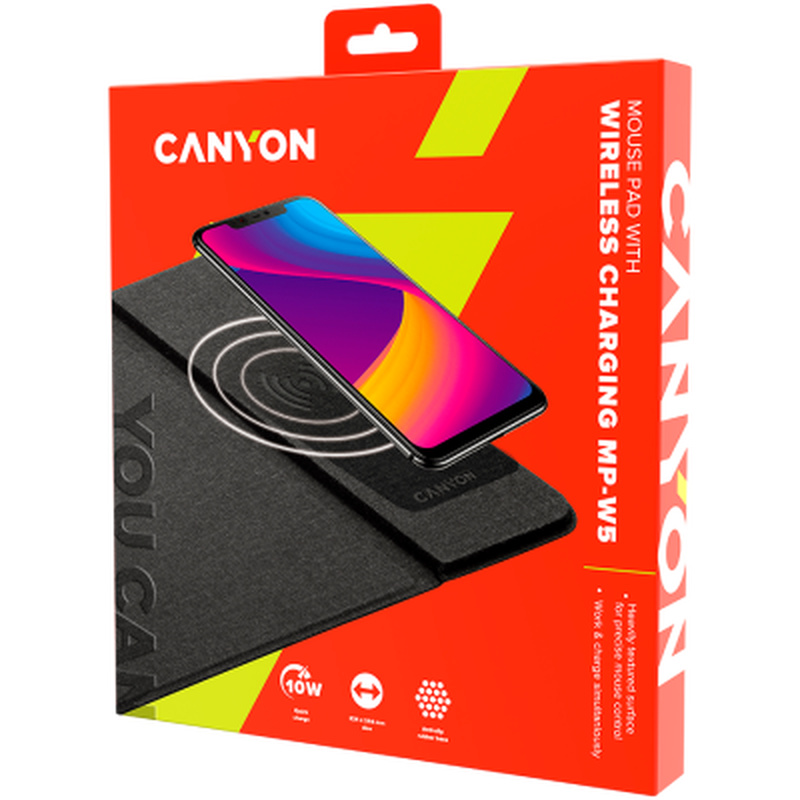 Product image: Canyon, mouse mat with wireless charger, , medium-null